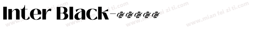 lnter Black字体转换